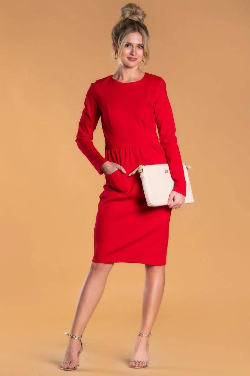 Brigitte Brianna Pocket Front Dress - Image 4