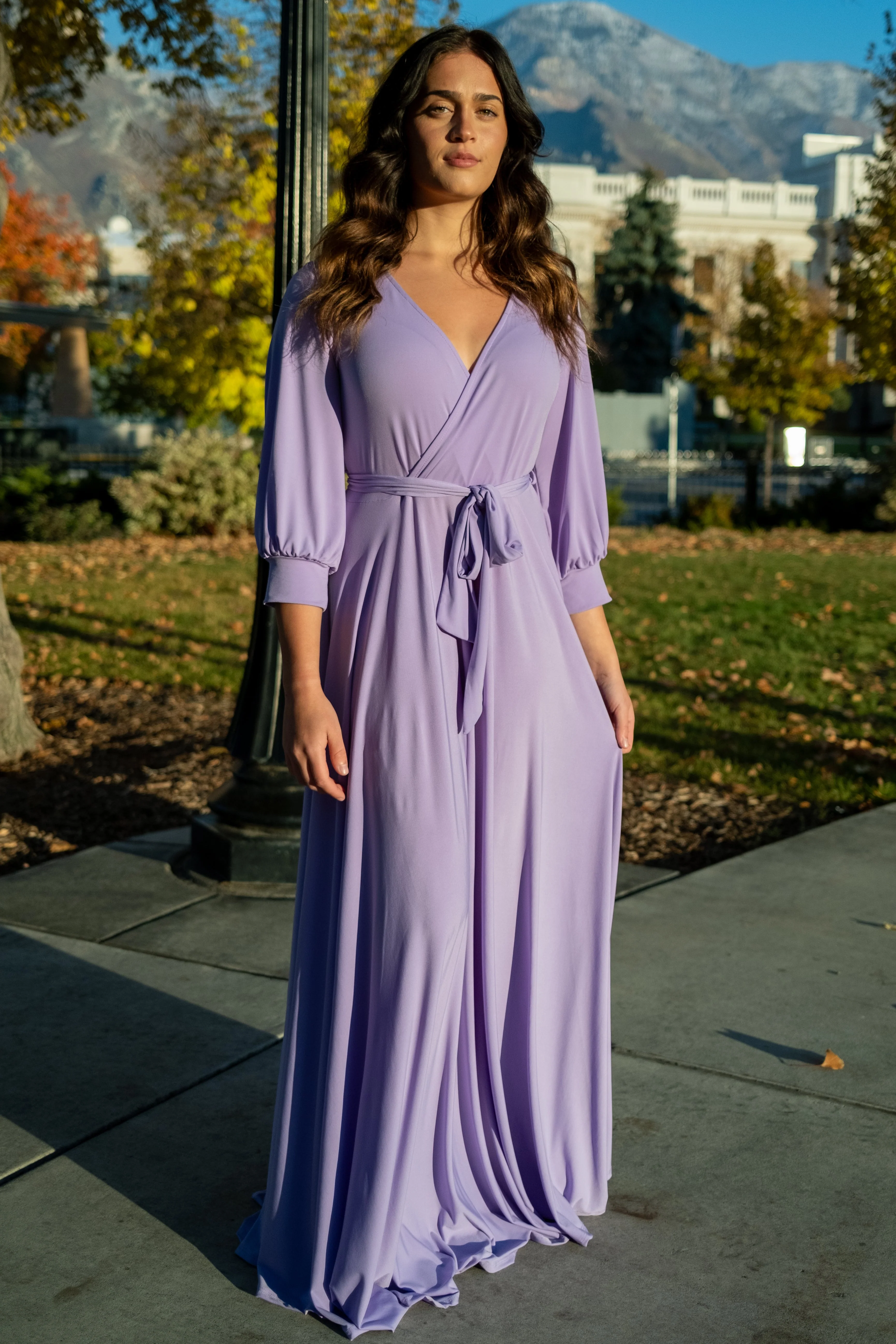 Brigitte Brianna Wrap Maxi Dress - Image 8